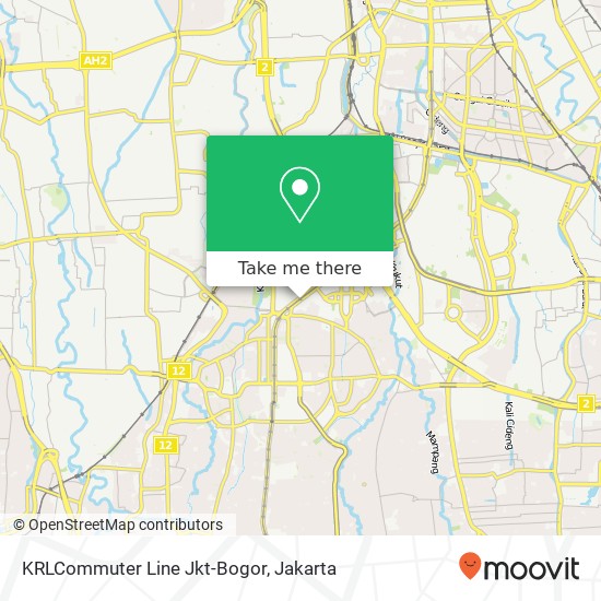 KRLCommuter Line Jkt-Bogor map