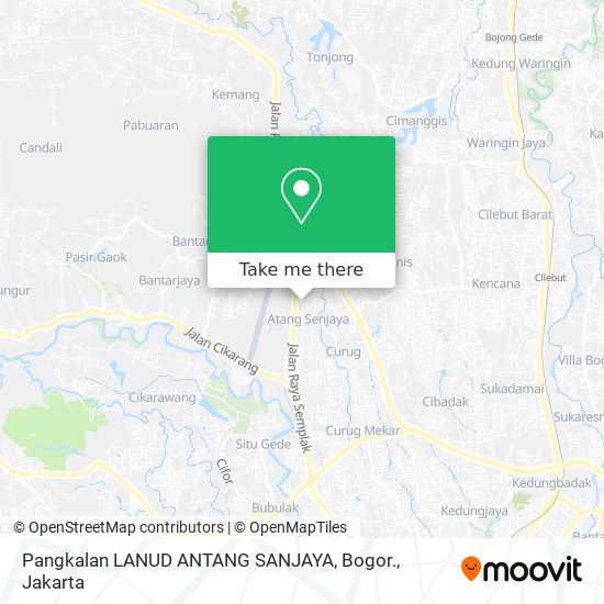 Pangkalan LANUD ANTANG SANJAYA, Bogor. map