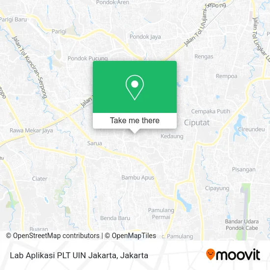 Lab Aplikasi PLT UIN Jakarta map