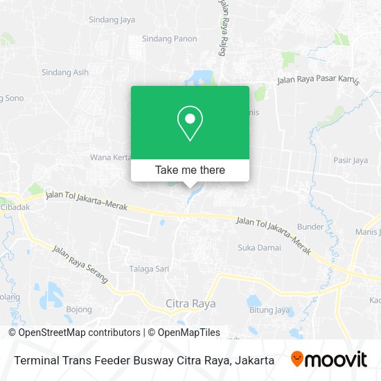 Terminal Trans Feeder Busway Citra Raya map