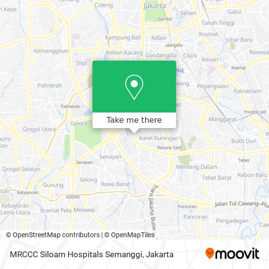 MRCCC Siloam Hospitals Semanggi map