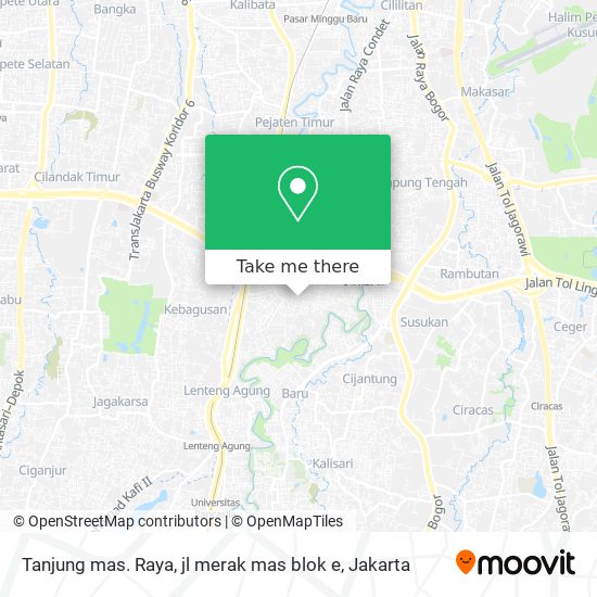 Tanjung mas. Raya, jl merak mas blok e map