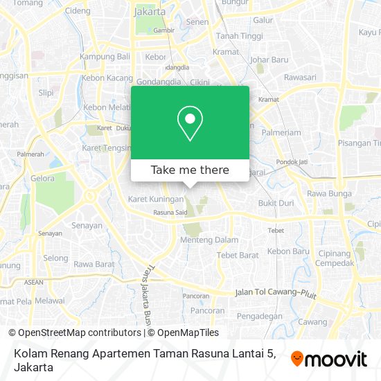 Kolam Renang Apartemen Taman Rasuna Lantai 5 map
