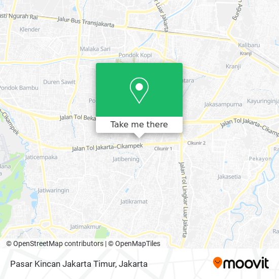 Pasar Kincan Jakarta Timur map