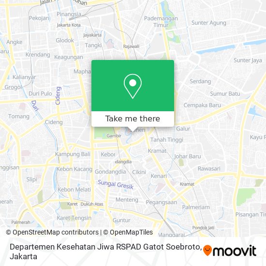 Departemen Kesehatan Jiwa RSPAD Gatot Soebroto map