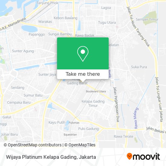 Wijaya Platinum Kelapa Gading map