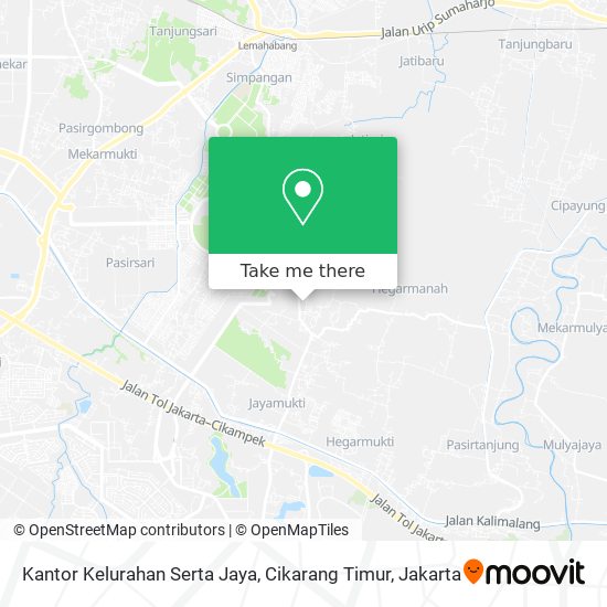 Kantor Kelurahan Serta Jaya, Cikarang Timur map