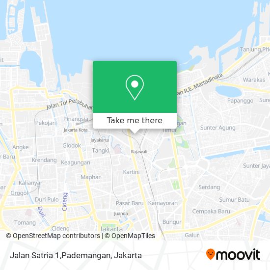 Jalan Satria 1,Pademangan map