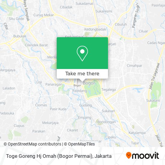 Toge Goreng Hj Omah  (Bogor Permai) map