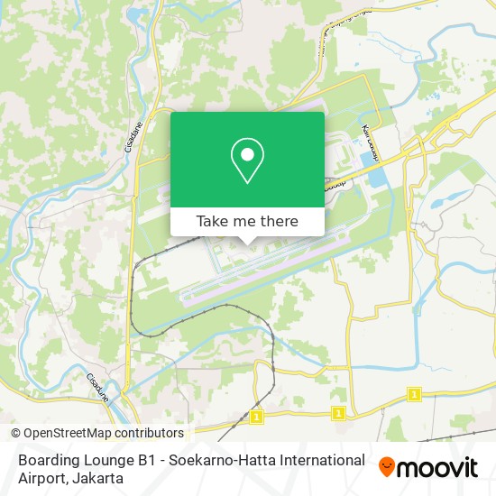 Boarding Lounge B1 - Soekarno-Hatta International Airport map