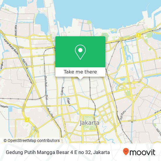 Gedung Putih Mangga Besar 4 E no 32 map