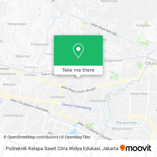 Politeknik Kelapa Sawit Citra Widya Edukasi map