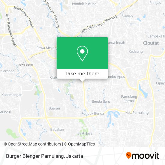 Burger Blenger Pamulang map