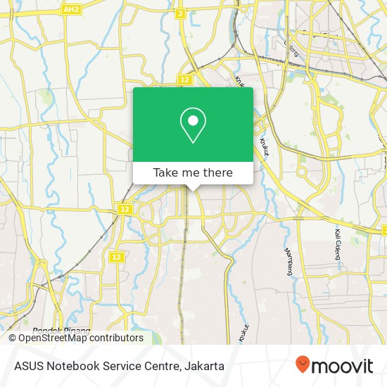ASUS Notebook Service Centre map