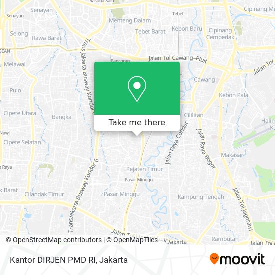 Kantor DIRJEN PMD RI map