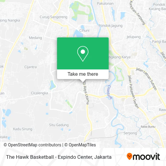 The Hawk Basketball - Expindo Center map