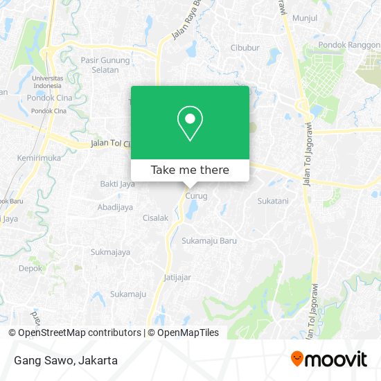 Gang Sawo map