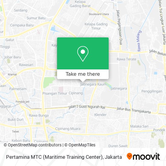 Pertamina MTC (Maritime Training Center) map