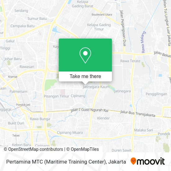 Pertamina MTC (Maritime Training Center) map