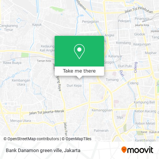 Bank Danamon green ville map