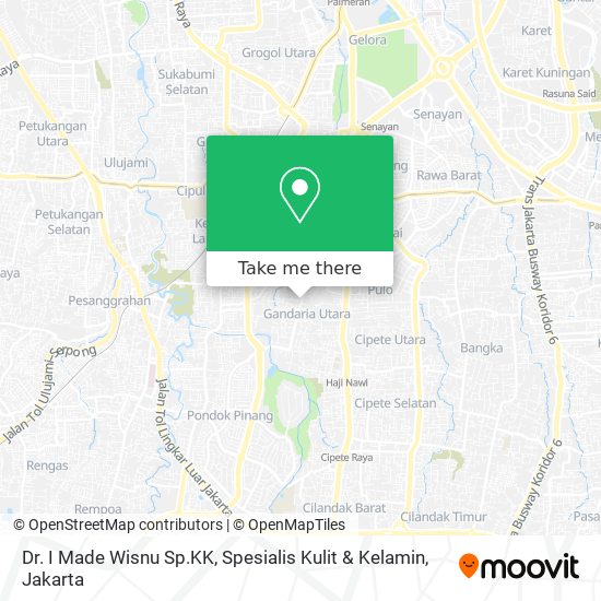 Dr. I Made Wisnu Sp.KK, Spesialis Kulit & Kelamin map