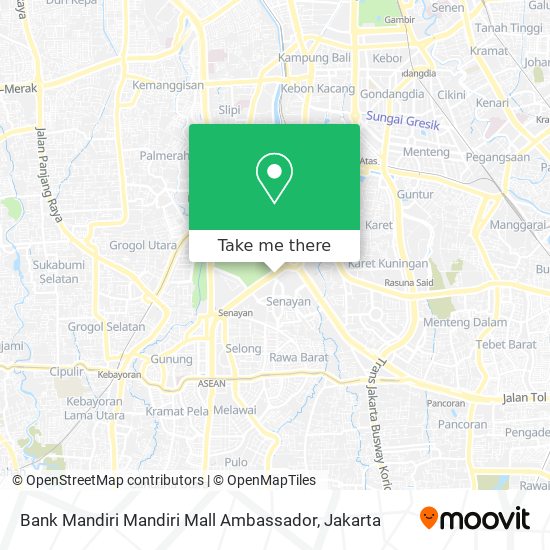 Bank Mandiri Mandiri Mall Ambassador map