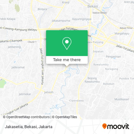Jakasetia, Bekasi map