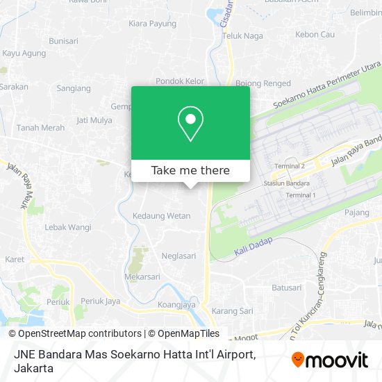 JNE Bandara Mas Soekarno Hatta Int'l Airport map