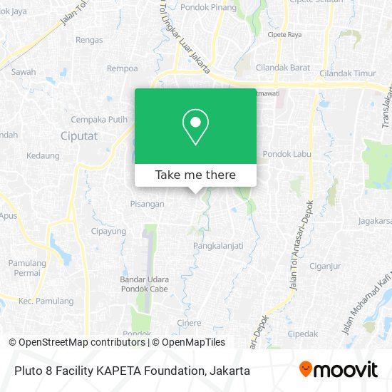 Pluto 8 Facility KAPETA Foundation map