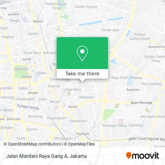 Jalan Mardani Raya Gang A map
