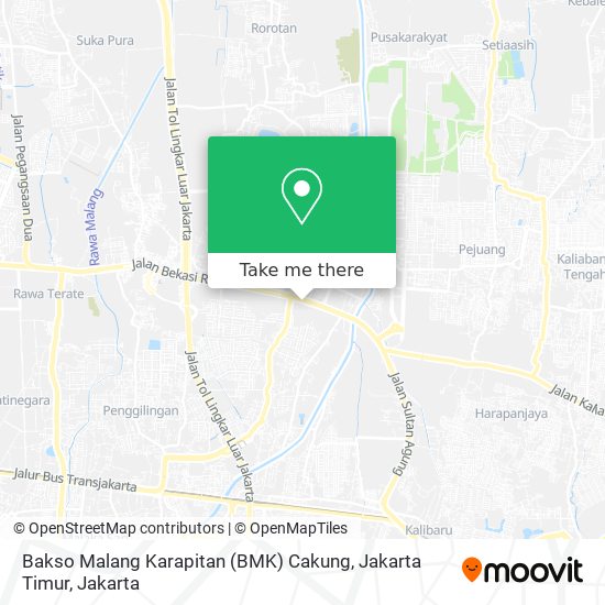 Bakso Malang Karapitan (BMK) Cakung, Jakarta Timur map