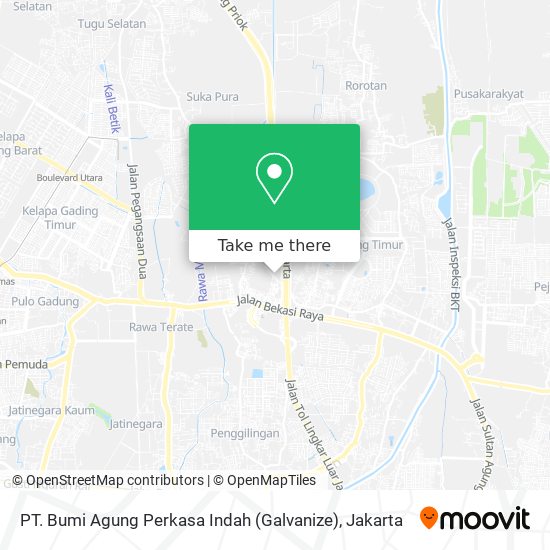 PT. Bumi Agung Perkasa Indah (Galvanize) map