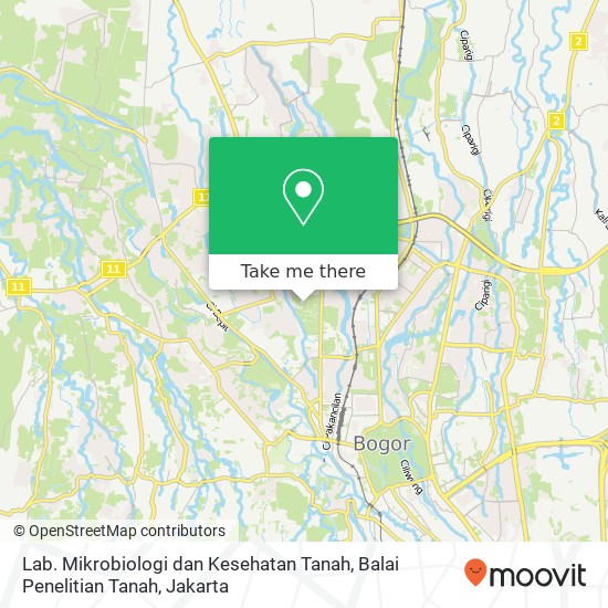 Lab. Mikrobiologi dan Kesehatan Tanah, Balai Penelitian Tanah map