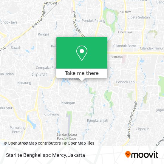 Starlite Bengkel spc Mercy map