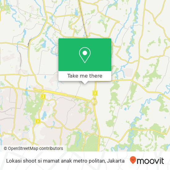 Lokasi shoot si mamat anak metro politan map