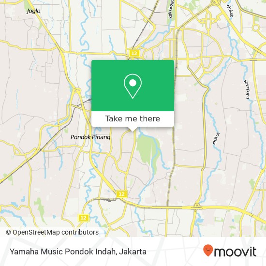 Yamaha Music Pondok Indah map