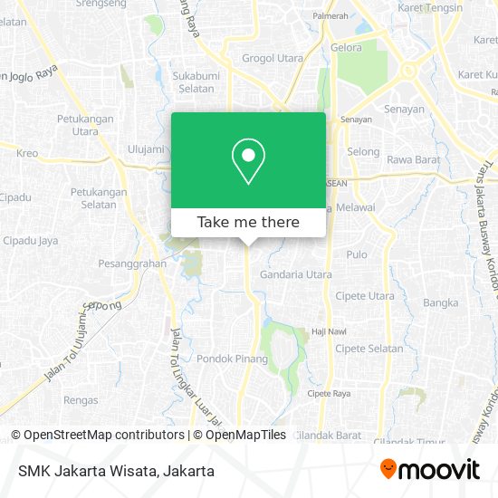 SMK Jakarta Wisata map