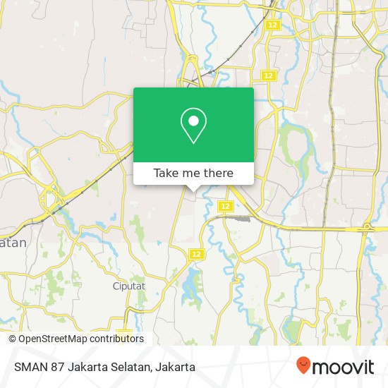 SMAN 87 Jakarta Selatan map