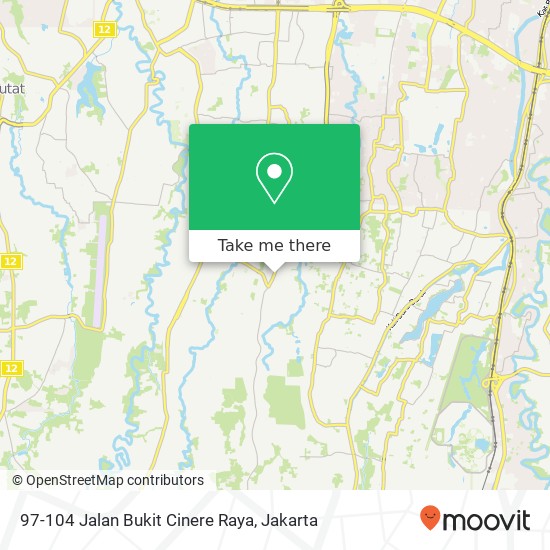 97-104 Jalan Bukit Cinere Raya map