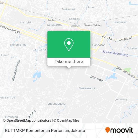 BUTTMKP Kementerian Pertanian map