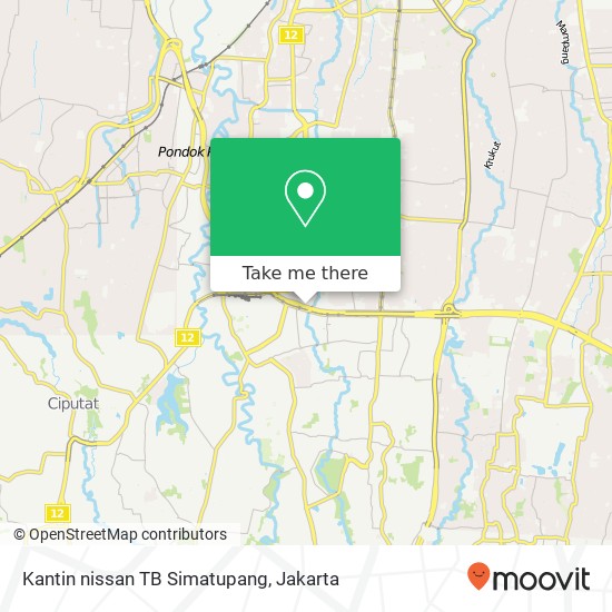 Kantin nissan TB Simatupang map