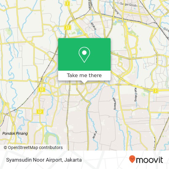 Syamsudin Noor Airport map