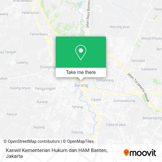 Kanwil Kementerian Hukum dan HAM Banten map