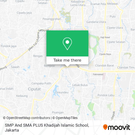 SMP And SMA PLUS Khadijah Islamic School map