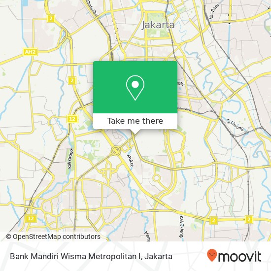 Bank Mandiri Wisma Metropolitan I map