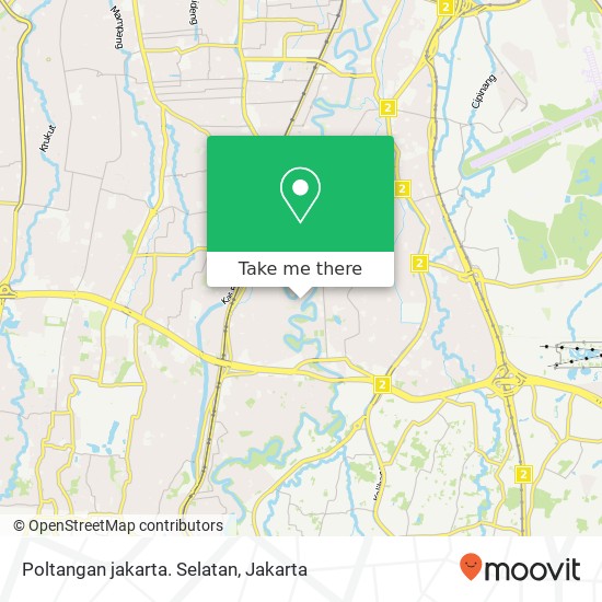 Poltangan jakarta. Selatan map