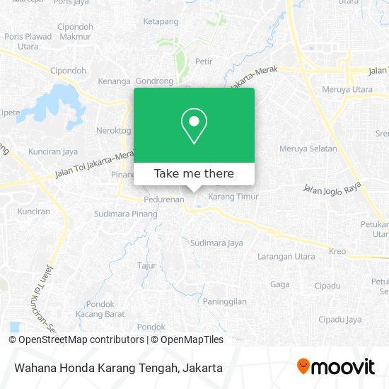 Wahana Honda Karang Tengah map