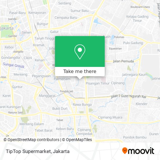 TipTop Supermarket map