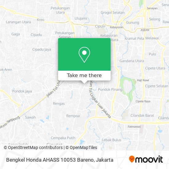 Bengkel Honda AHASS 10053 Bareno map