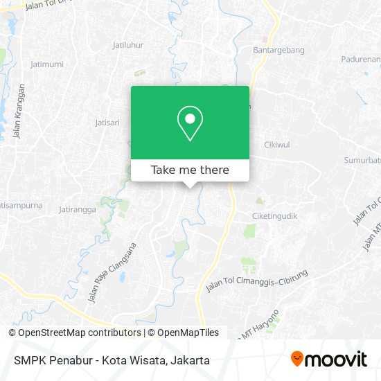 SMPK Penabur - Kota Wisata map